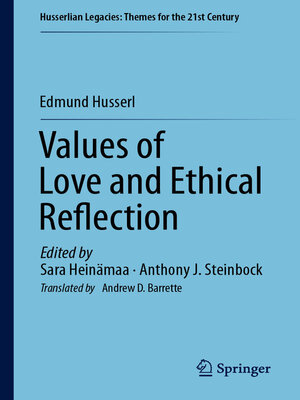 cover image of Values of Love and Ethical Reflection